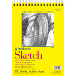 Strathmore 300 Series Sketch Pad Side Wire Binding 100 Sheets 9x12  inch