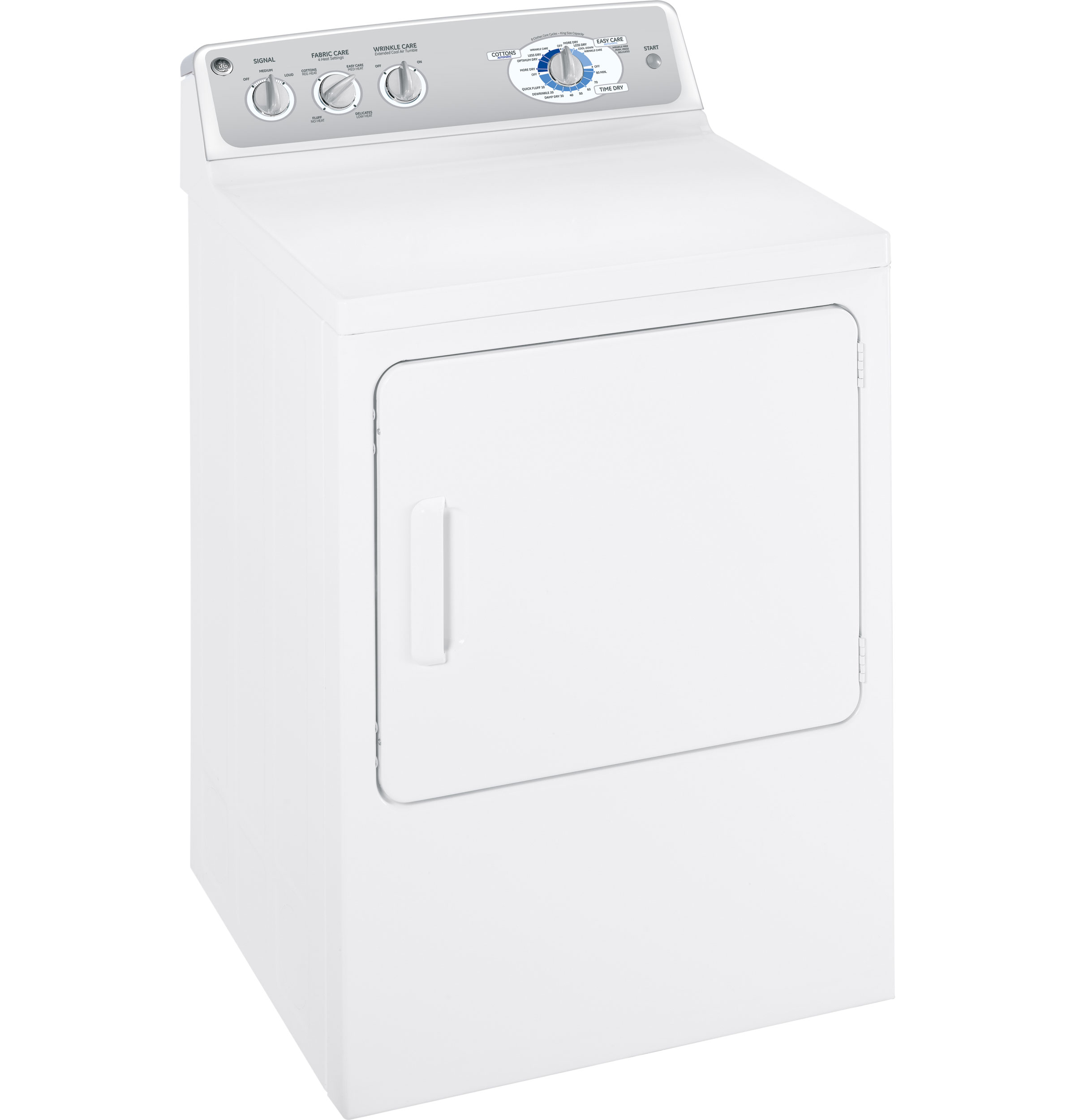 GE® 7.0 Cu. Ft. Super Capacity Electric Dryer with Stainless Steel Drum
