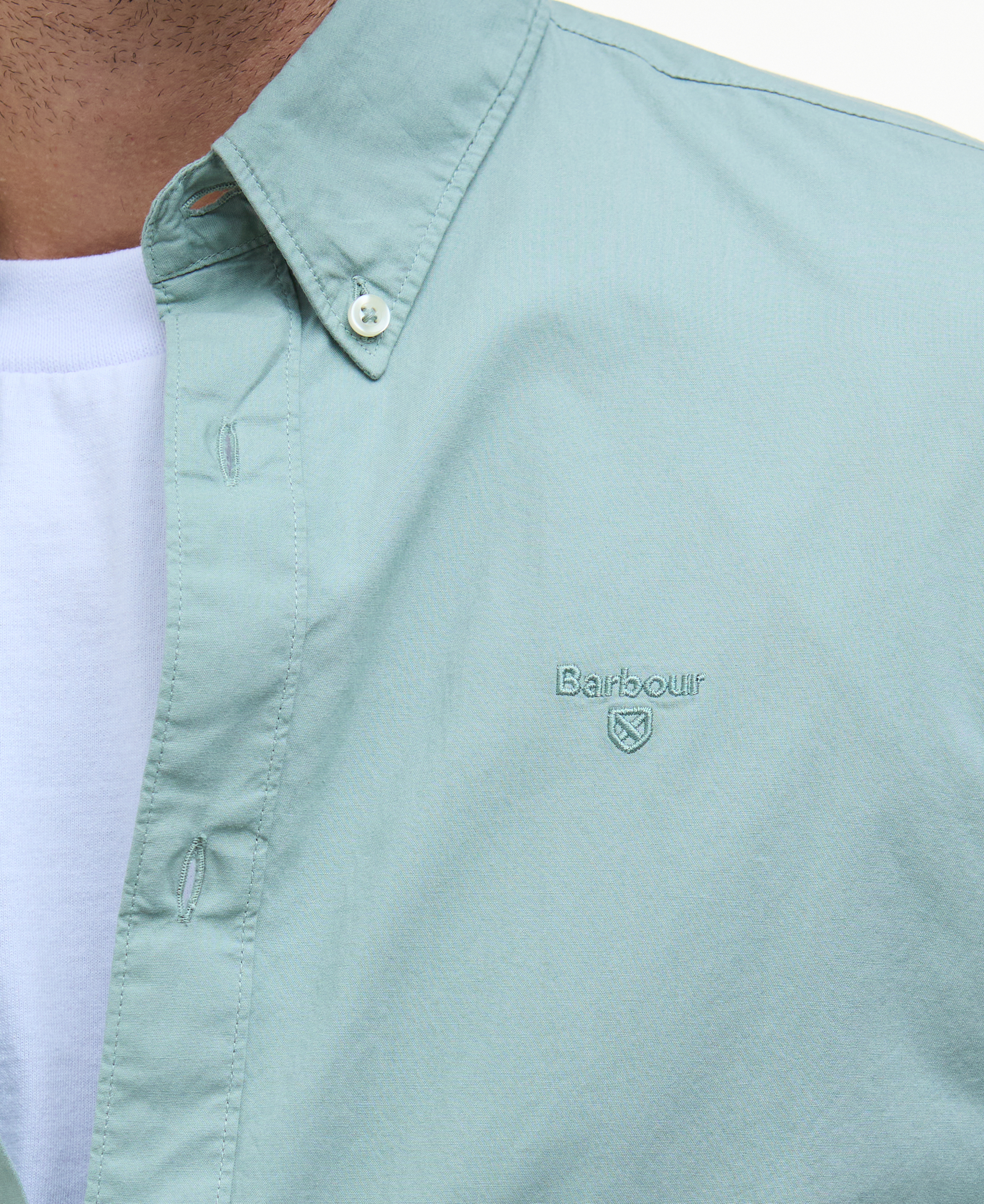 Garment Dyed Tailored Long-Sleeved Shirt image number 4