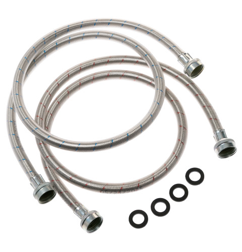 GE® Universal Washing Machine Stainless Steel Hoses - 2 Pack  PM14X10005