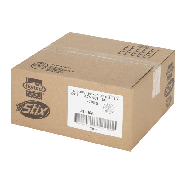 HORMEL(r) Pepperoni Stix 1oz, 3/20Ct. . C1RA - Front Right Closed Case (Hi Res)