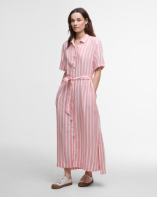 Adelaide Maxi Dress Coral Stripe