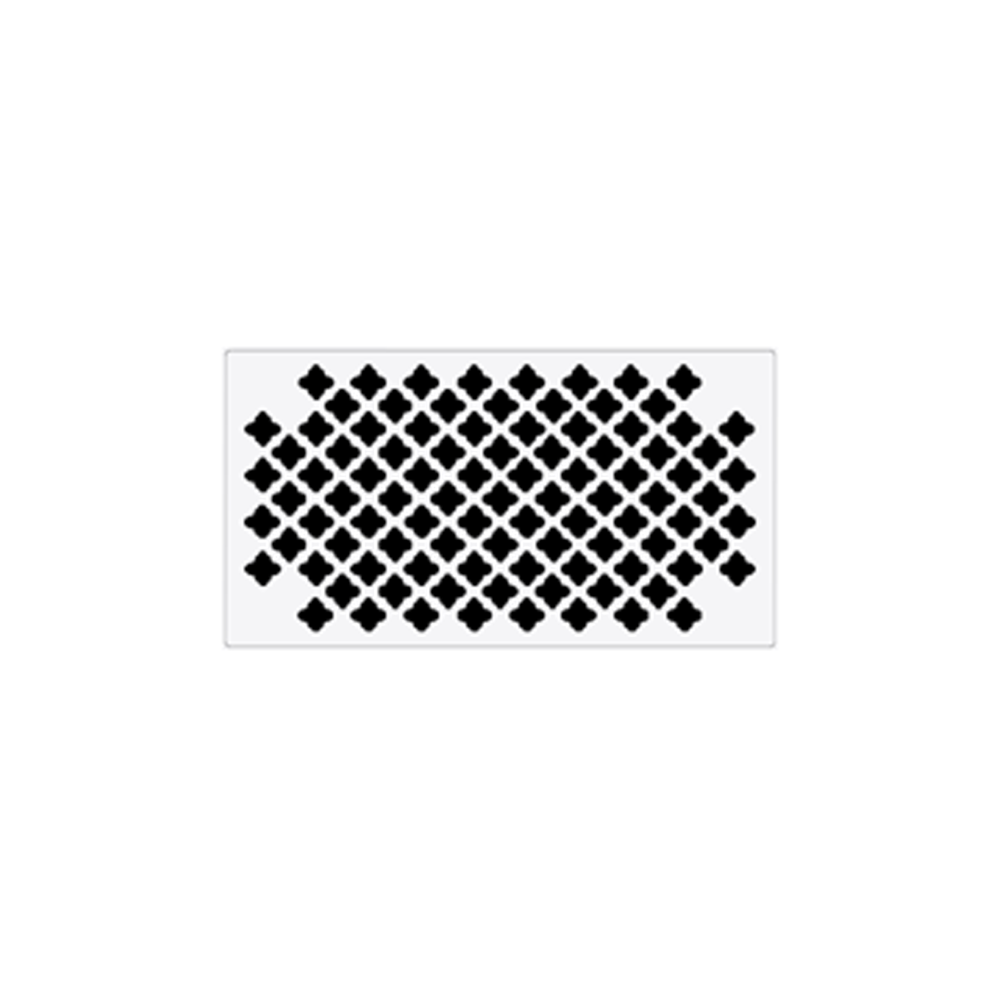 FASCIA | CROSS PATTERN HVAC GRILLE, 8X4