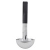 3-ounce one-piece heavy-duty stainless steel ladle with short Kool-Touch® handle