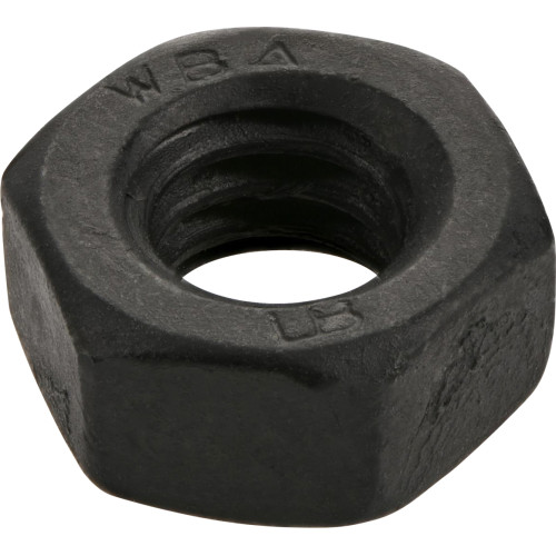 Black Coated Hex Nuts (1/4