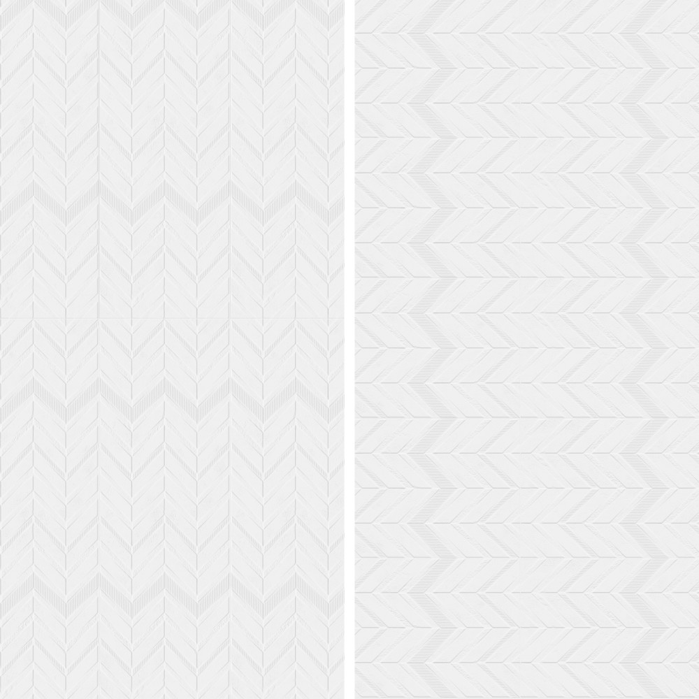 Lumiere Lelue Blanco 11-3/4 in. x 35-3/8 in. Ceramic Wall Tile