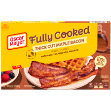 Oscar Mayer Maple Fully Cooked Thick Cut Bacon, 2.52 oz Box