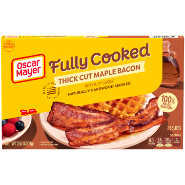 Maple Fully Cooked Thick Cut Bacon