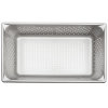 Full-size 6-inch-deep Super Pan V® perforated stainless steel steam table pan