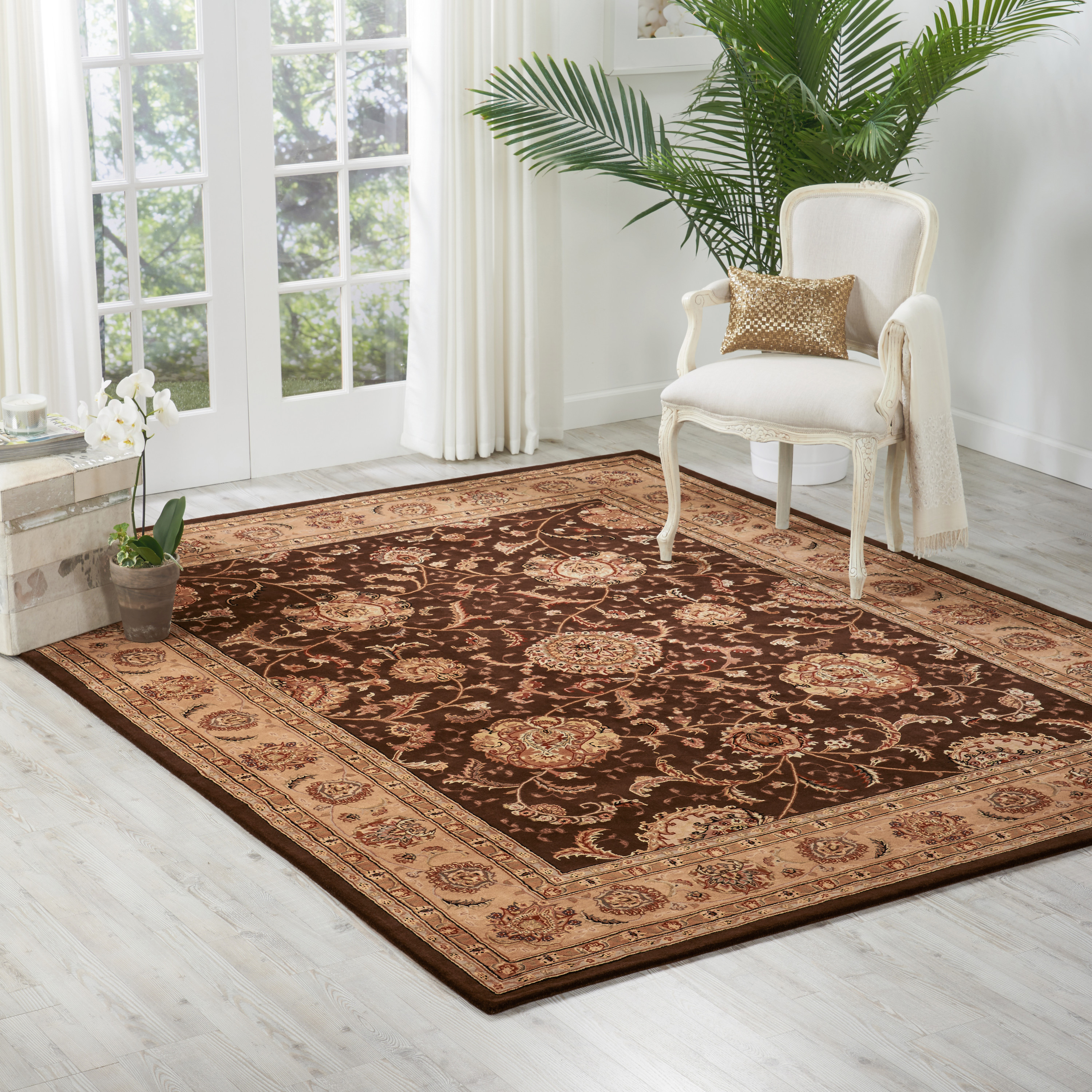 Nourison Nourison 2000 7'9" x 9'9" Brown Traditional Indoor Rug
