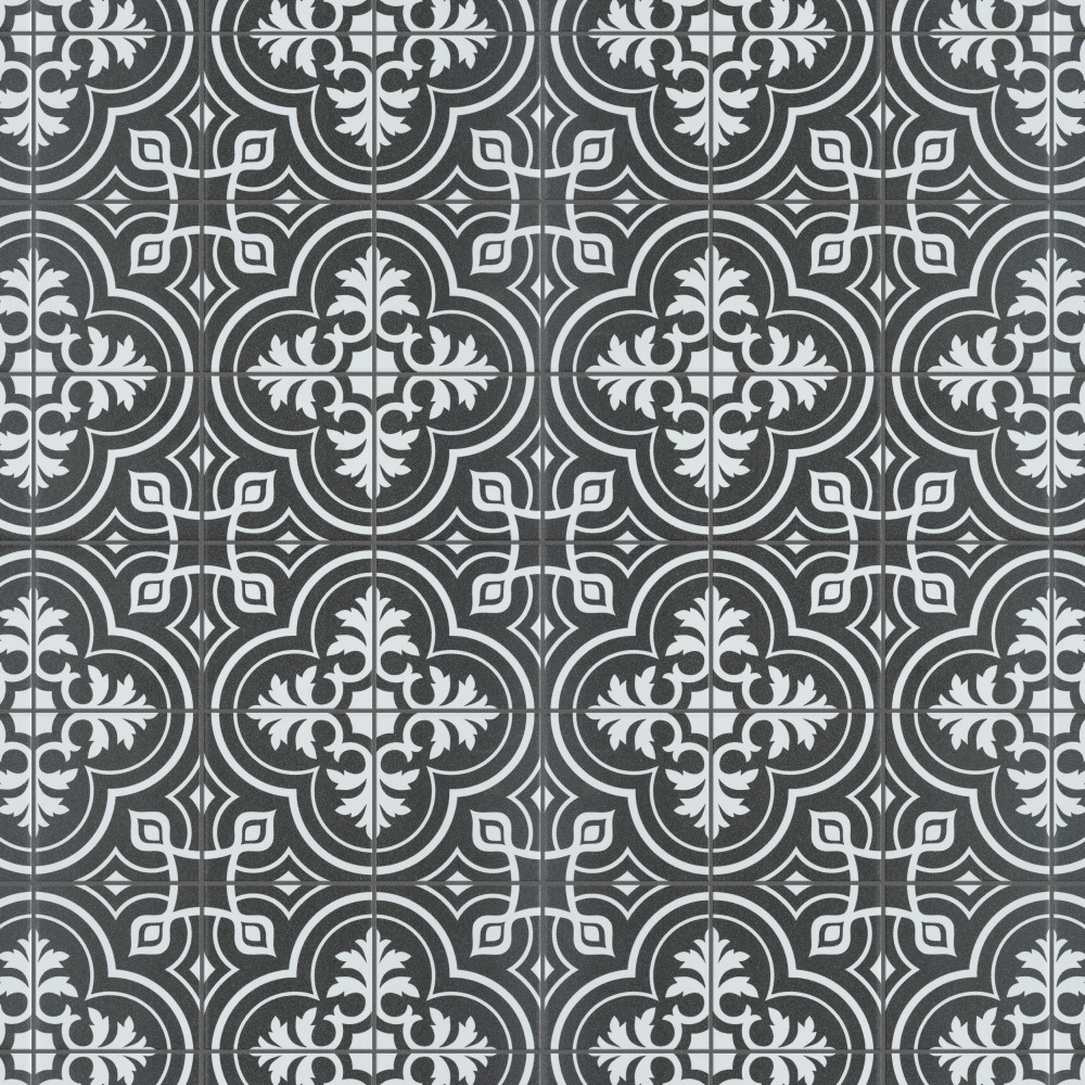 Sample – Harmonia Vintage Black Ceramic Floor and Wall Tile