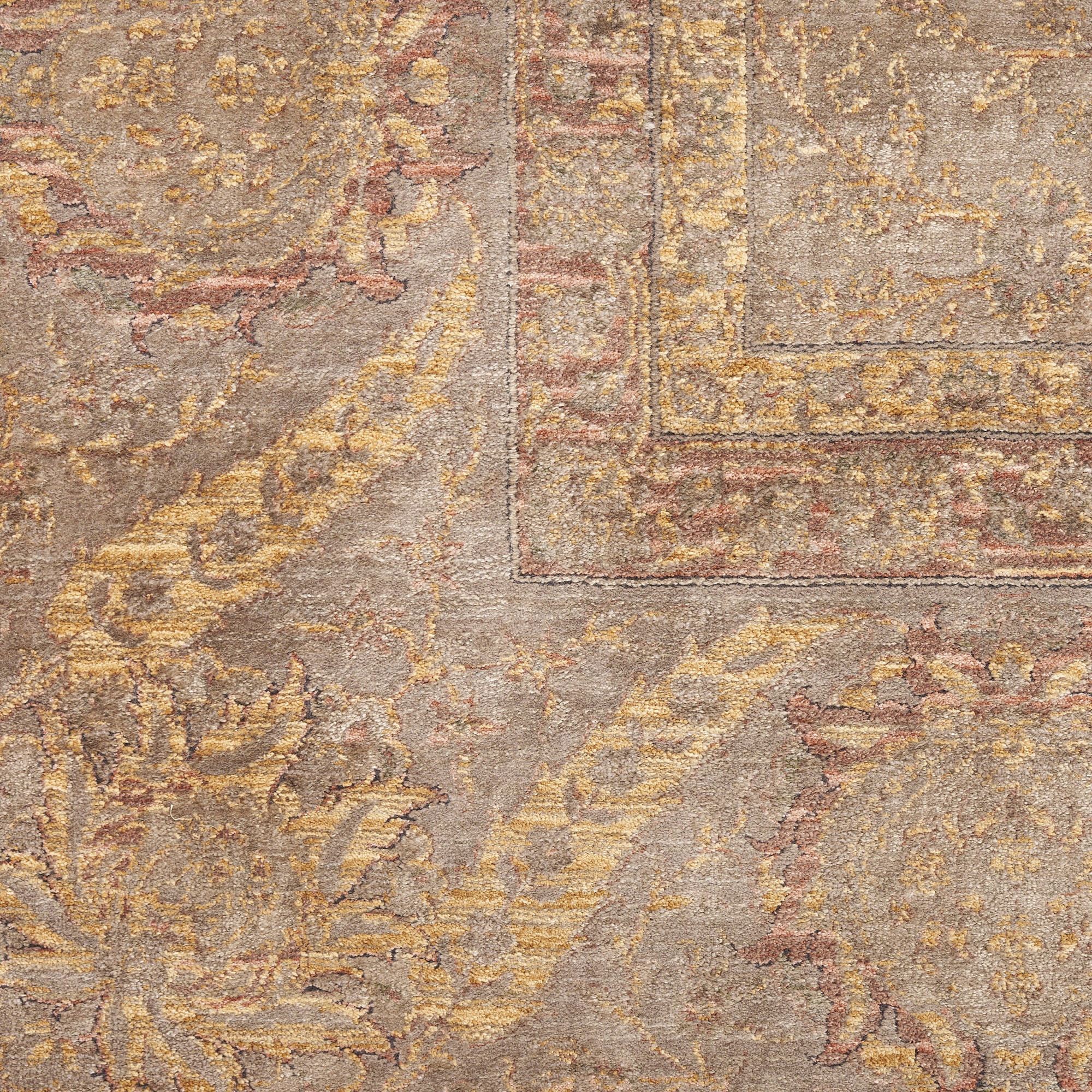 Nourison Luxurious 9'10" x 12'6" Taupe Vintage Indoor Rug