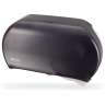 SAJR4000TBK, San Jamar,  Classic Twin 9" Jumbo Bath Tissue Dispenser, 3.25" core, Black