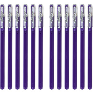 Hybrid Mattehop Gel Roller, Violet, 12 Pack