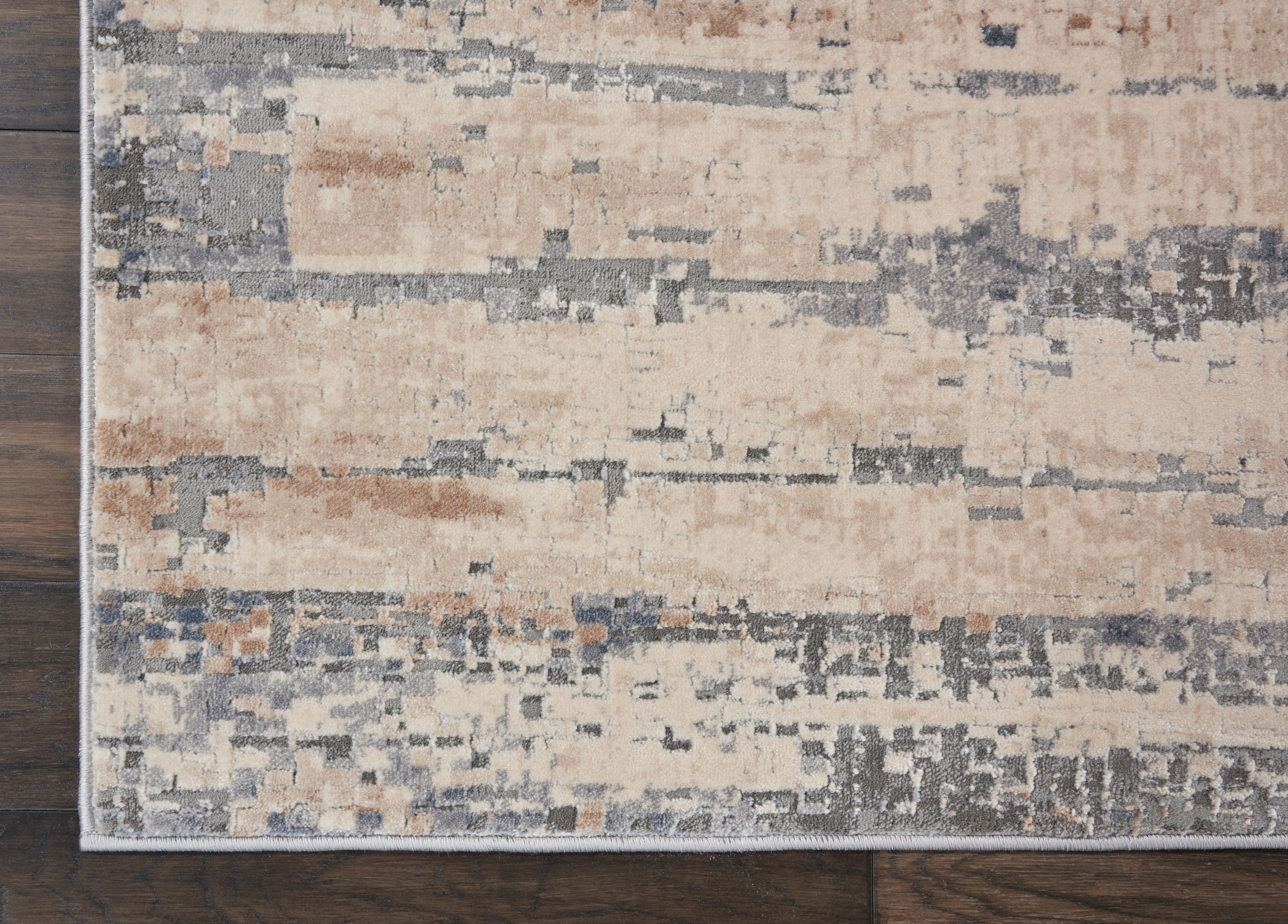 Nourison Rustic Textures 9'3" x 12'9" Beige Grey Modern Indoor Rug