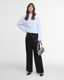 Della Cropped Jumper Classic White