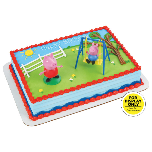 Peppa Pig Swing Set DecoDisplay® Cake