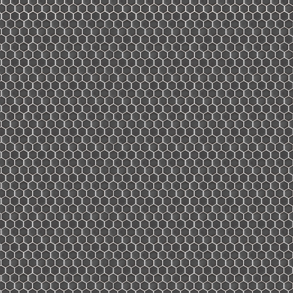 Colmena Hex Gunmetal 11.5x11.63 Hexagon Porcelain Floor and Wall Digital Pattern