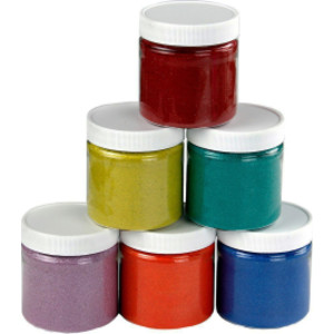 Colored Sand, 6 oz. Jars, 6 Colors