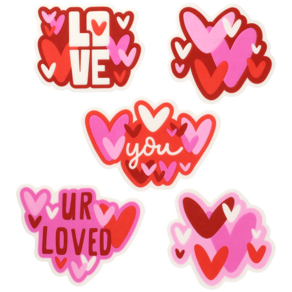 You Are Loved Assortment Medallions Made Simply™ SugarStyle® Edible Decorations