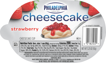 Philadelphia Strawberry Cheesecake Cups (2 Count), 3.25 Oz