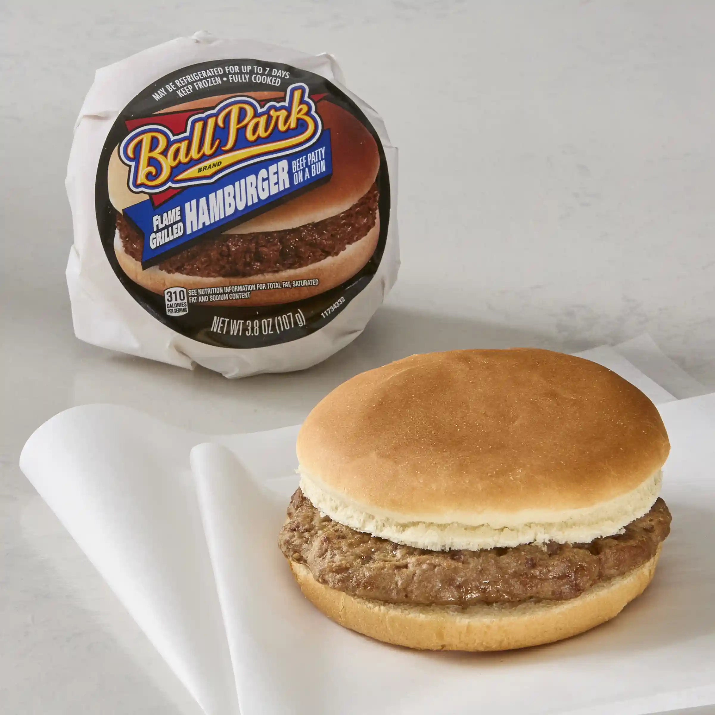 Ball Park® Butcher Wrapped Flame Grilled Beef Burger on a Bun_image_1