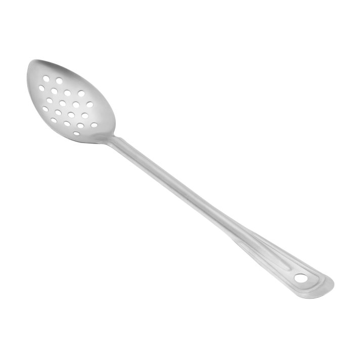 15-inch perforated stainless steel spoon