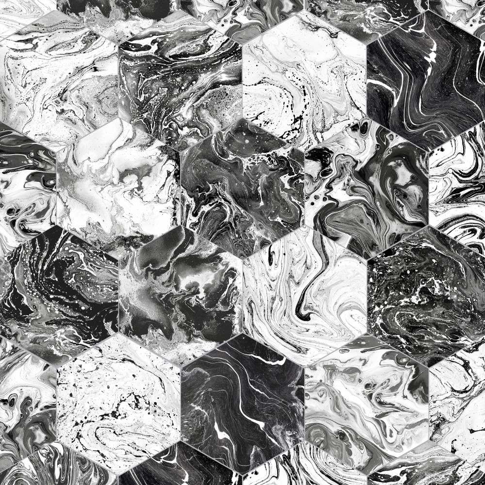 Sample – Ebru Hex Porcelain Floor and Wall Tile