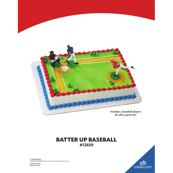 Batter Up Baseball The Magic of Cakes® Icing Only Page