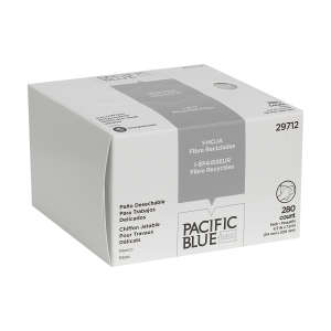 Georgia Pacific, Pacific Blue Basic AccuWipe, 1 ply, 4.50"x7.90", Wood Pulp/Polyester, General Purpose Wipers, White