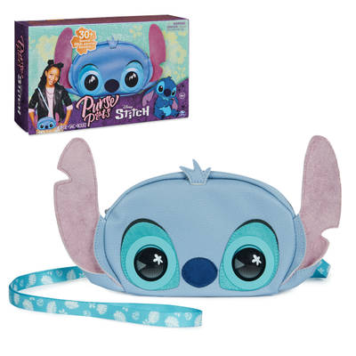 Purse Pets, Disney Stitch Officially Licensed Interactive Pet Toy & Kids Purse, Stitch Plush Crossbody Bag, Stitch Gifts for Girls, Tweens, Fans