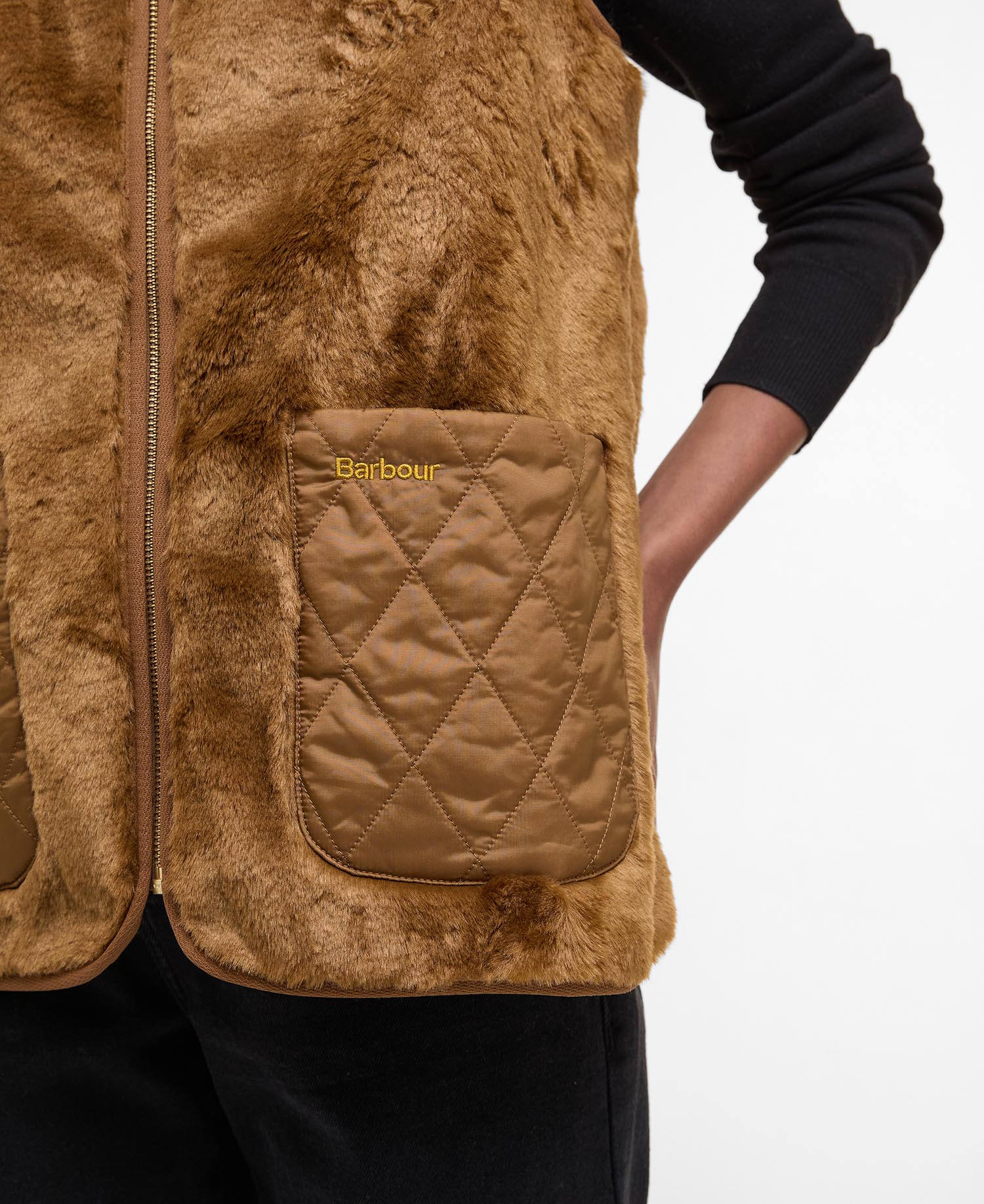 Karin Faux-Fur Gilet image number 5