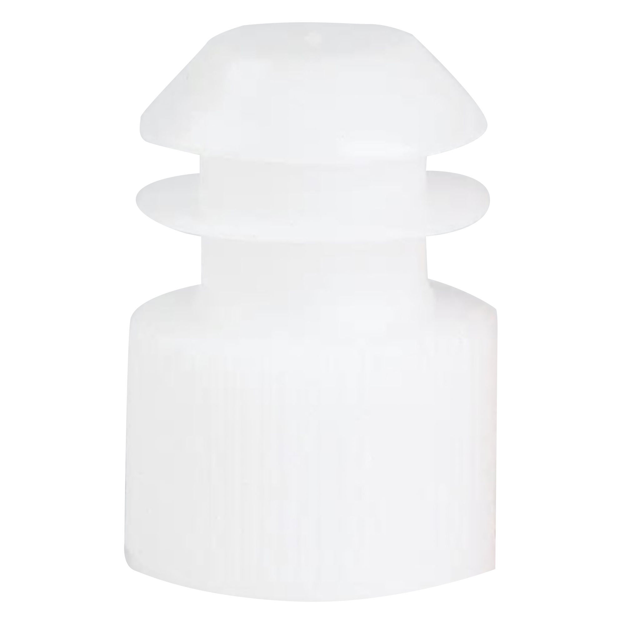 McKesson Flanged Plug Caps, White, Polyethylene, for use with 16mm Tubes