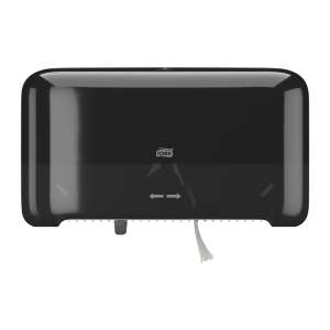 SCA558068, Tork, T7 Optiserve 2-Roll Coreless Bath Tissue Dispenser, Black