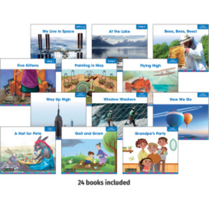 Decodable Readers Grade 1 Long Vowels, 24 Books