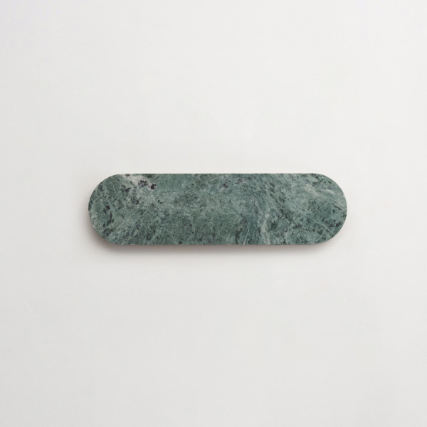 clé lapidary: smooth-cut ovals | oval long | honed | verde marble | sample 