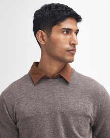 Essential Crew Neck Jumper Dark Stone
