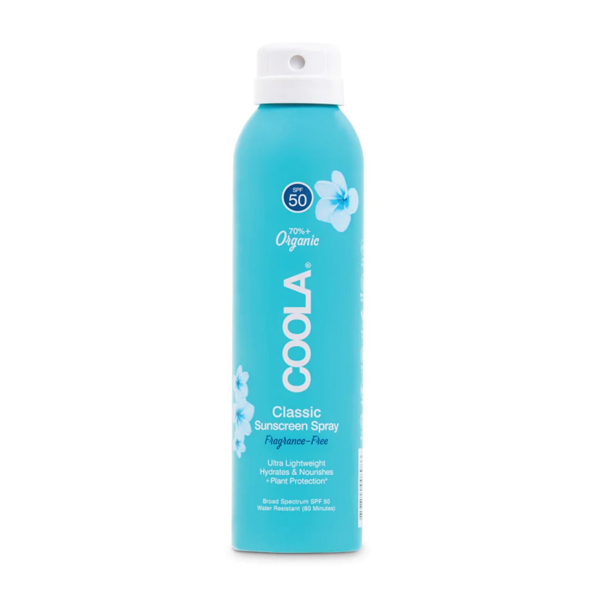 Coola® Classic Body Sunscreen Spray SPF 50 Fragrance-Free, 2-ounce Aerosol Can