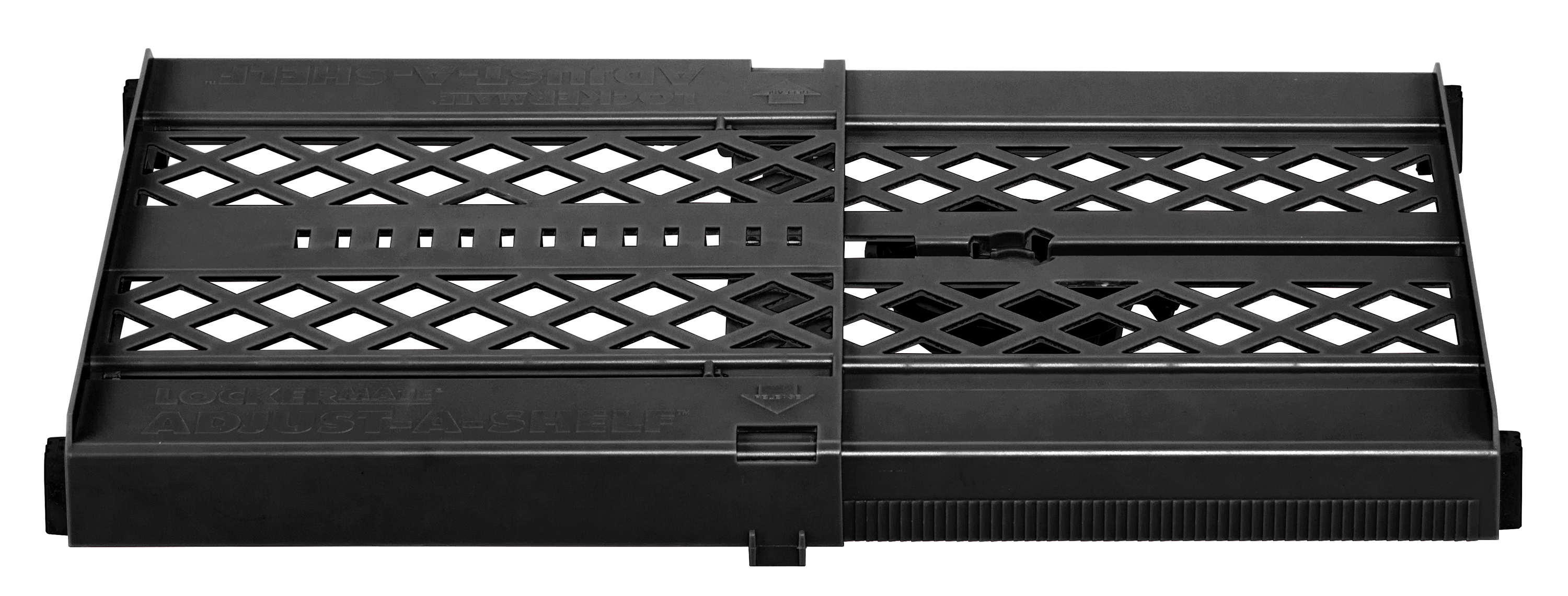 Lockermate By Bostitch AdjustAShelf Expandable Locker Shelf, Black