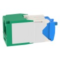 Cat 6a UTP Jack Module, T568A/B, Mini-Com, Green