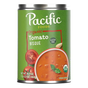 Pacific Foods® Organic Tomato Bisque Soup, 16.3 oz Can (12 Pack)