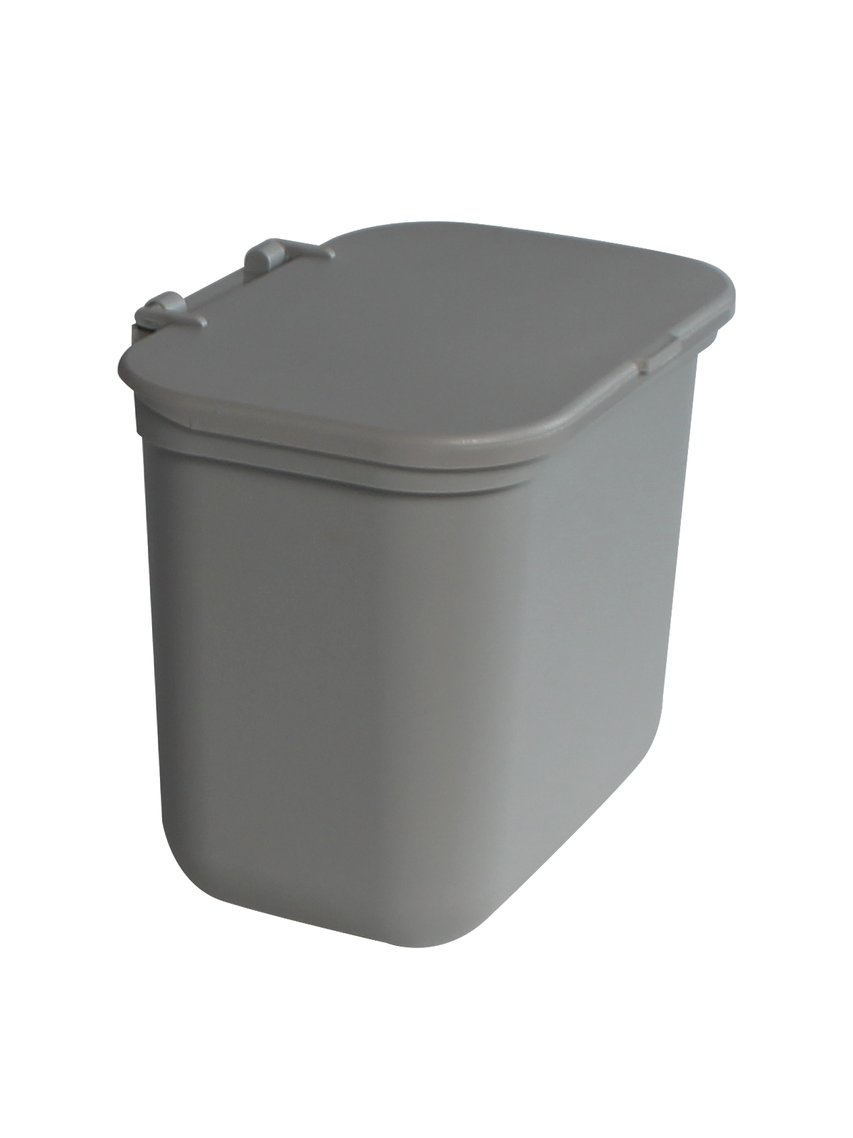 HANGING WASTE BASKET – Single – Kit – Solid Lift – Grey