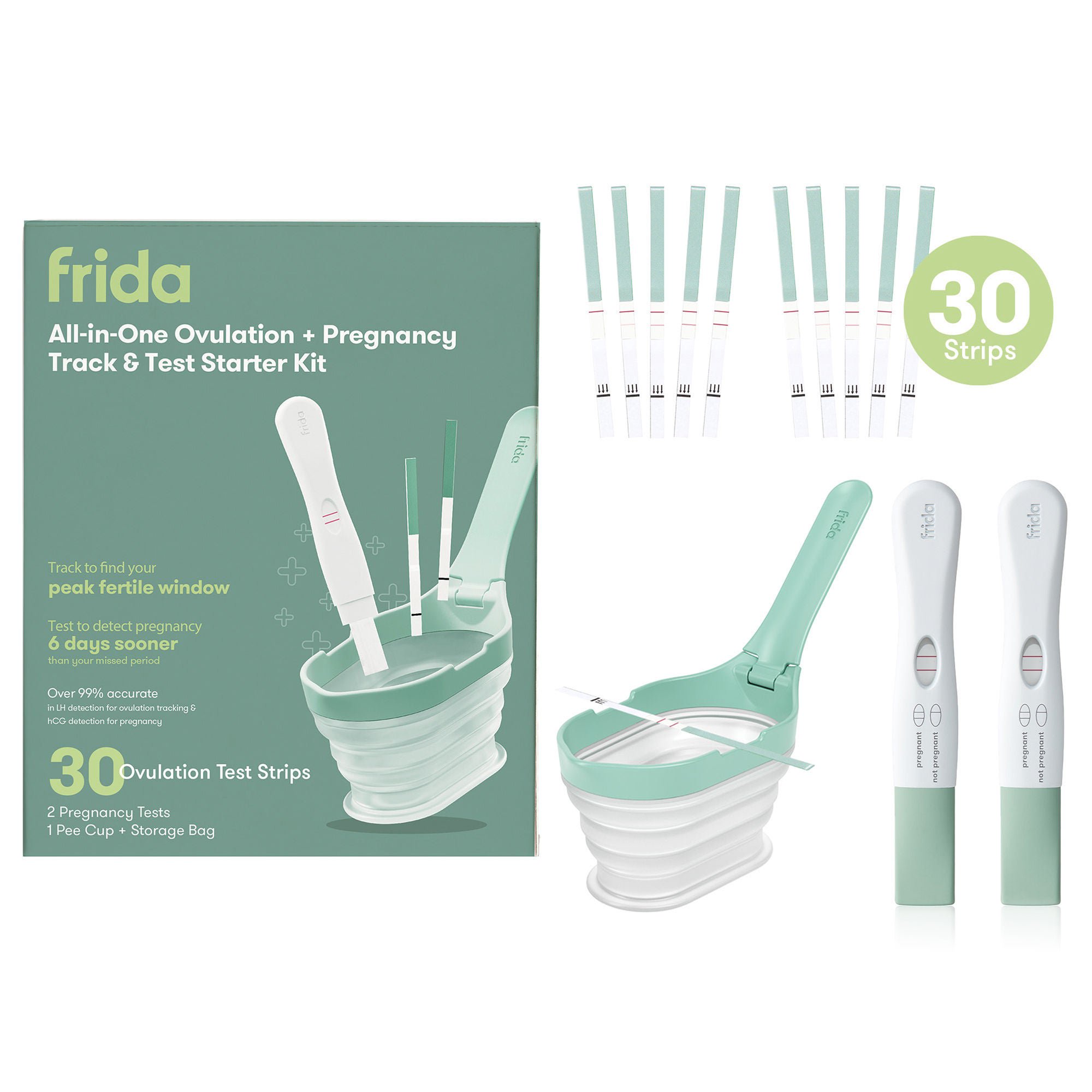 Fridababy LLC TEST KIT, OVULATION PREGNANCY ALL-IN-ONE (3KT/BX 4BX/CS)