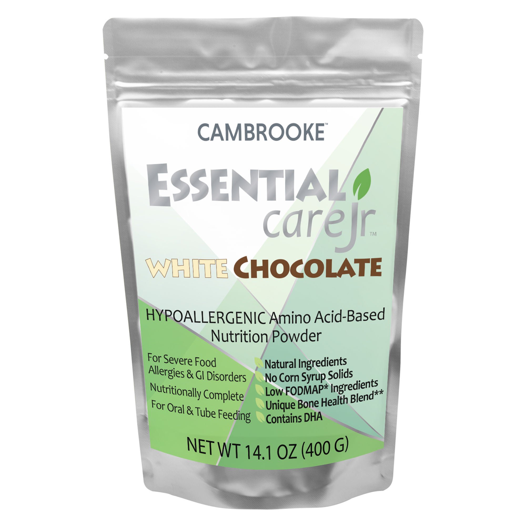 Essential Care Jr™ Amino Acid–Based Nutrition Powder, Chocolate, 14.1-oz. pouch