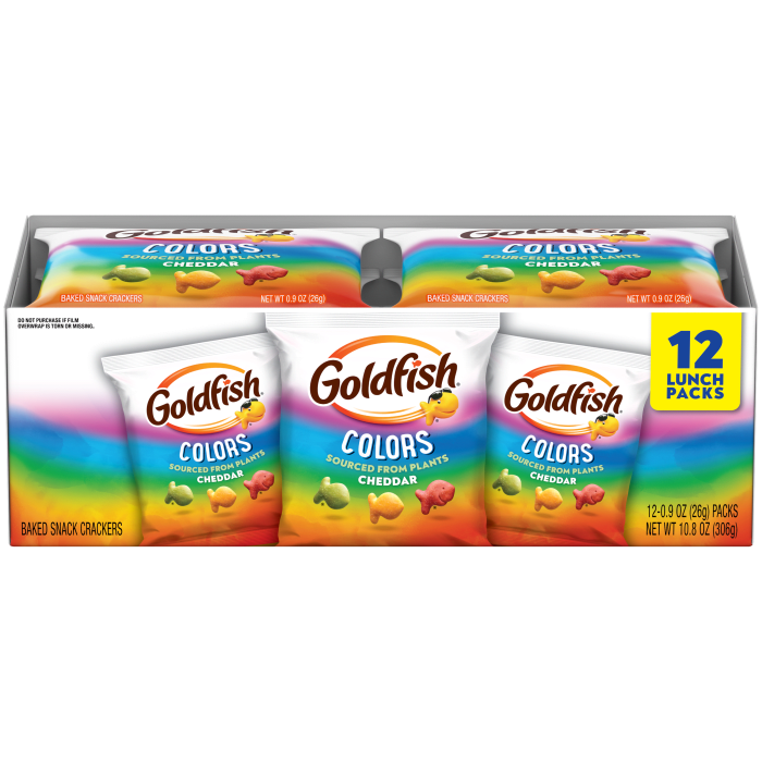 Colors Cheddar Crackers, 12 count box