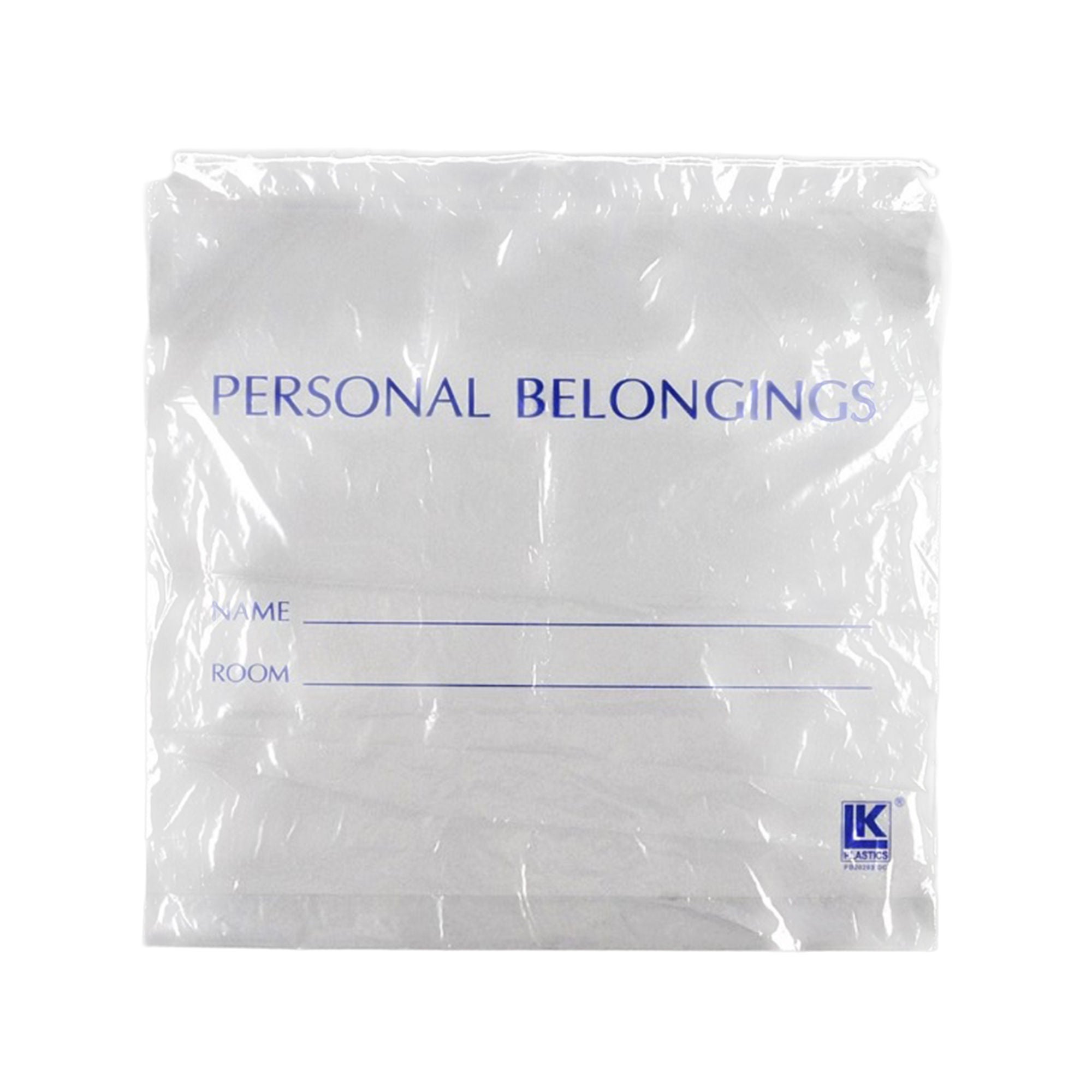 Patient Belongings Bag LK® 20 X 20 Inch LDPE Drawstring Closure Clear