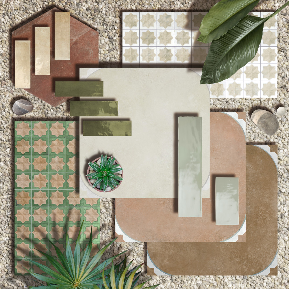 Tetuan Astre Cotto Emerald 12-1/8 in. x 21-7/8 in. Porcelain Wall Tile