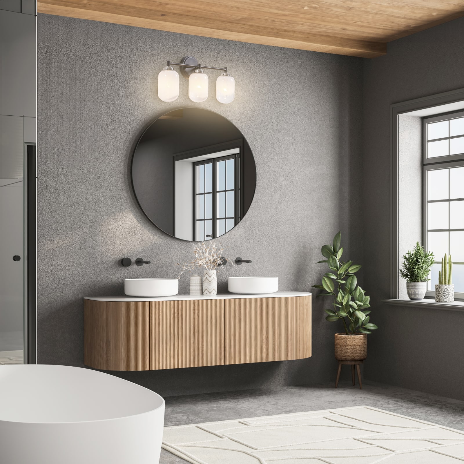 Seren 3 Light Wall Sconce — installation 3