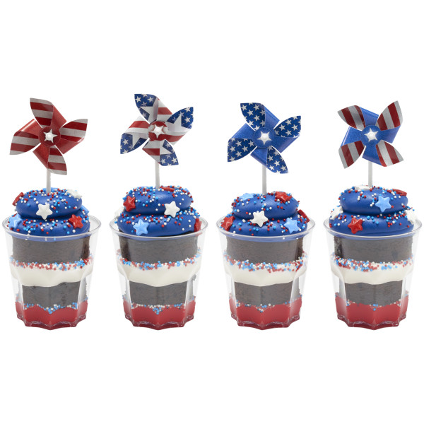 Red, White and Blue Pinwheel DecoPics®