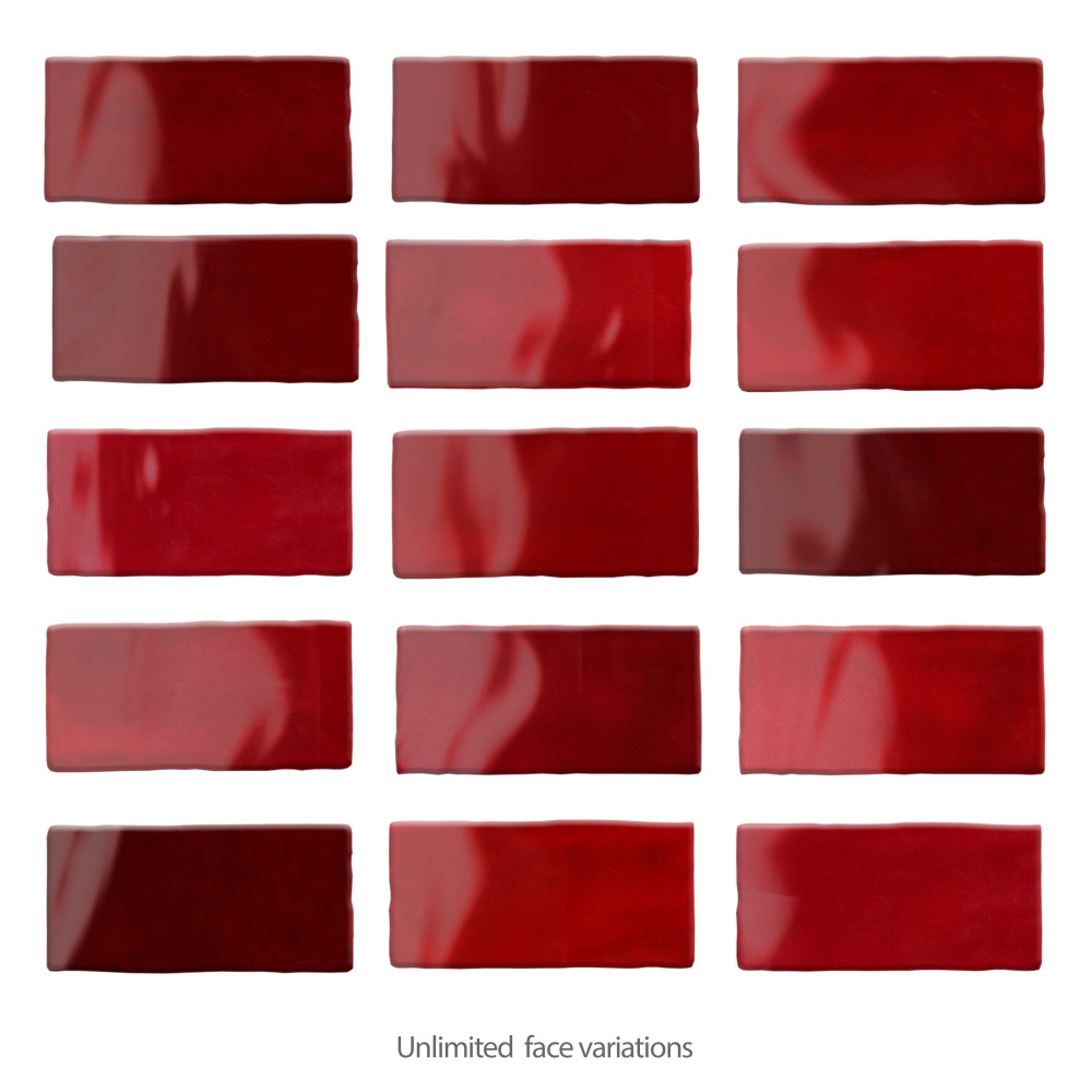 Viva Volcan 3 in. x 6 in. Ceramic Wall Tile